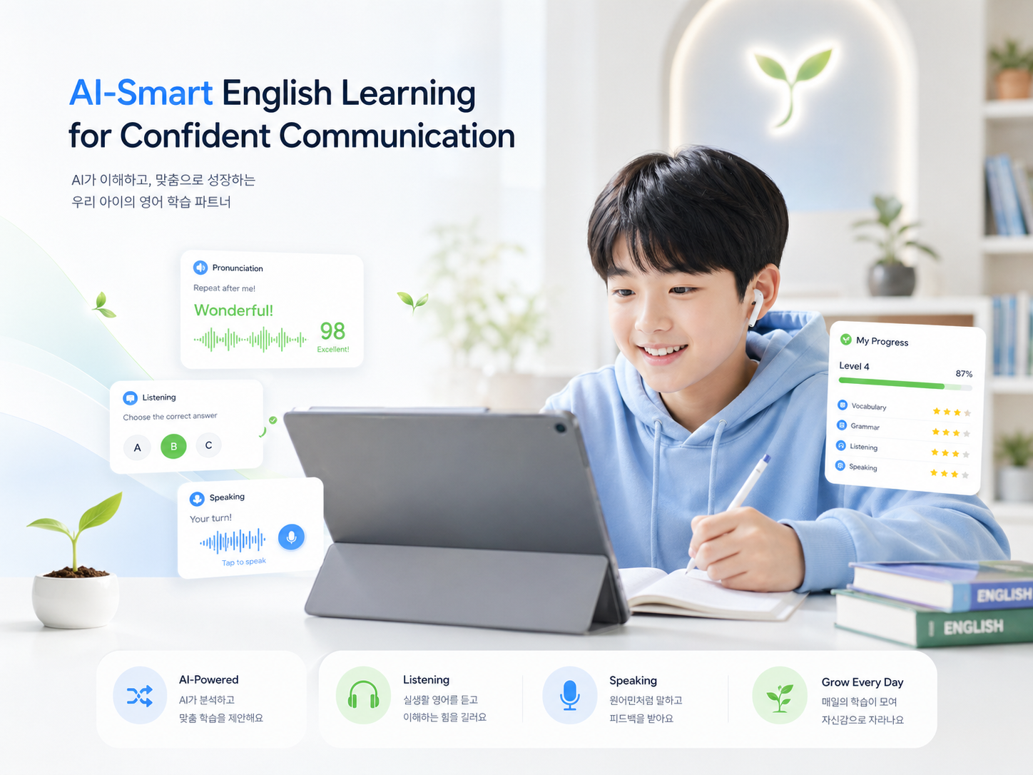 AI 스마트 영어 학습 프로그램 이미지